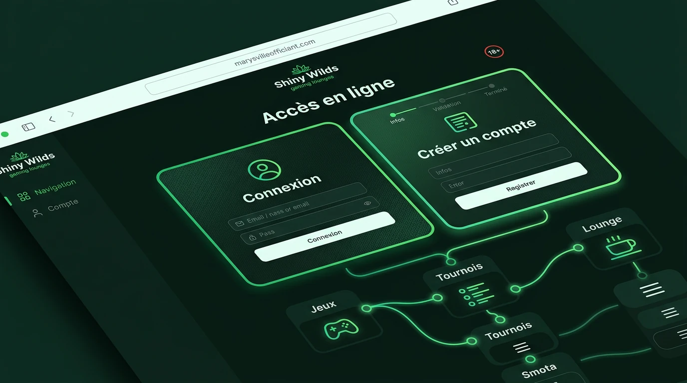 Accès au Shiny Wilds casino online